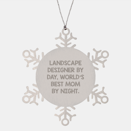Landscape Designer Gifts - Funny Snowflake Ornament, Gifts from Mom for Landscape Designer, Christmas Unique Presents - Image 1