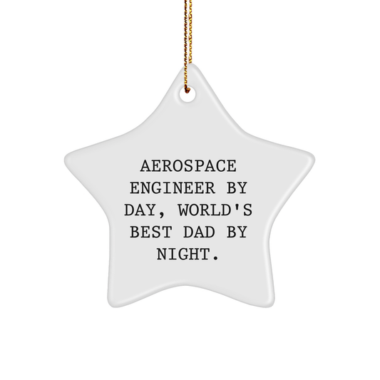 Aerospace Engineer Gifts from Men to Friends - Funny Star Ornament for Christmas - Image 1