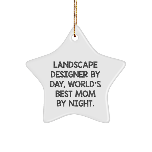 Landscape Designer By Day, Star Ornament By Night - Funny Gifts for Landscape Designers, Christmas Unique Gifts from Family - Image 1