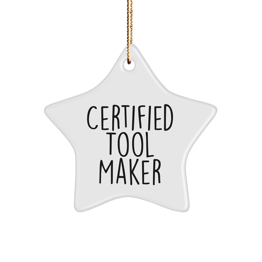 Funny Quotes Gifts from Certified Tool Makers, 'You're a-maze-ing!' Star Ornament for Tool Maker Friends, Perfect Christmas Unique Gifts for Women, Men, Coworkers, Family - Image 1