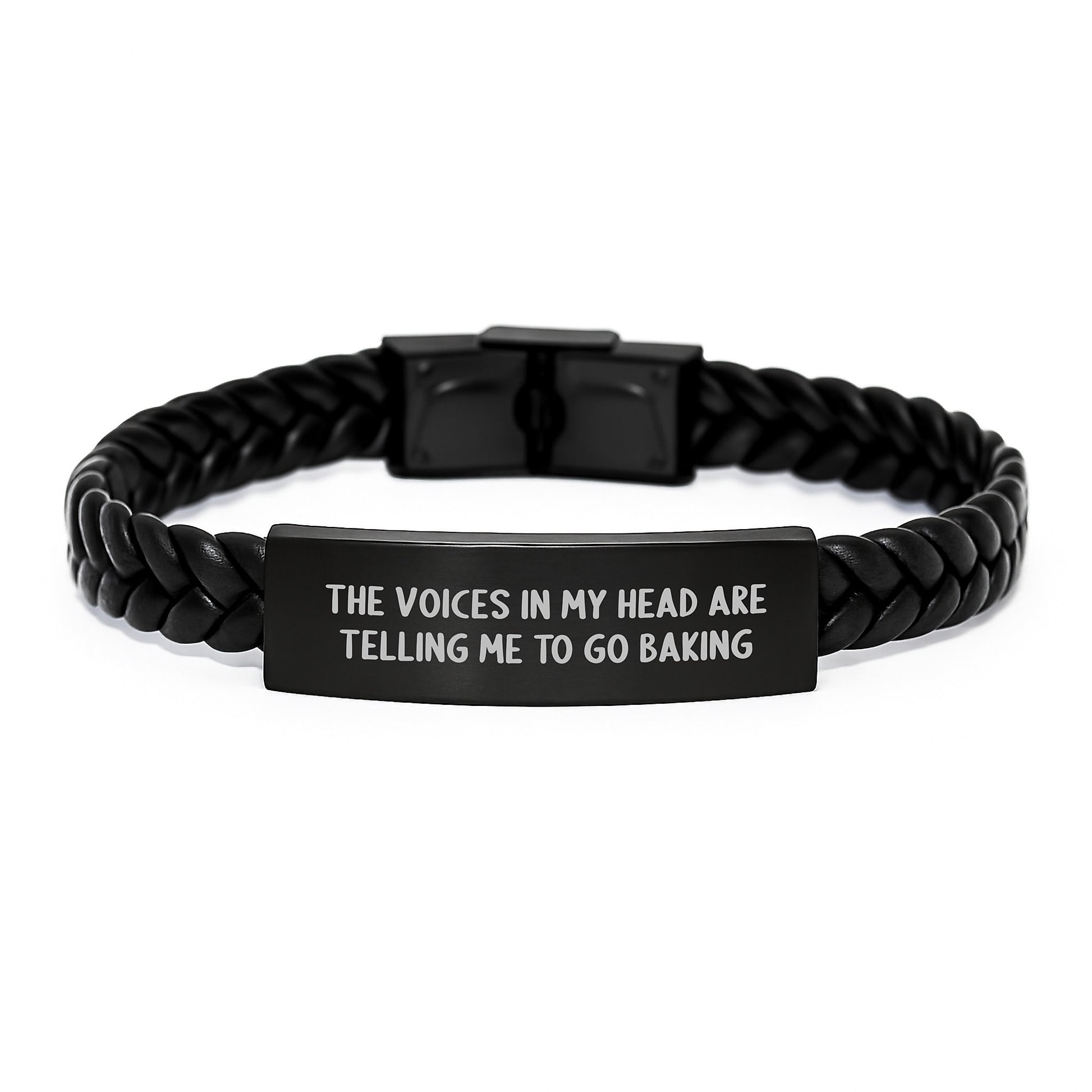 Funny Baking Quote Gifts from Friends to Baking Enthusiasts, Interlaced Leather Graduation Unique Gifts for Her, Inspired to Go Baking - Image 1