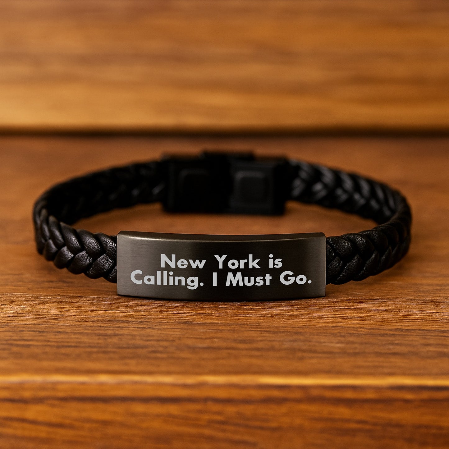 New York Interlaced Leather Bracelets for Men and Women - Gifts from Friends, Family, and Coworkers for Birthdays - Image 2