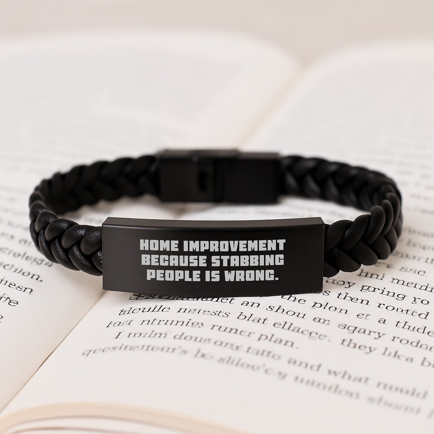 Home Improvement Gifts for Men, Funny Interlaced Leather Bracelet, Gifts from Friends, Graduation Unique Gifts for Home Improvement Enthusiasts - Image 3