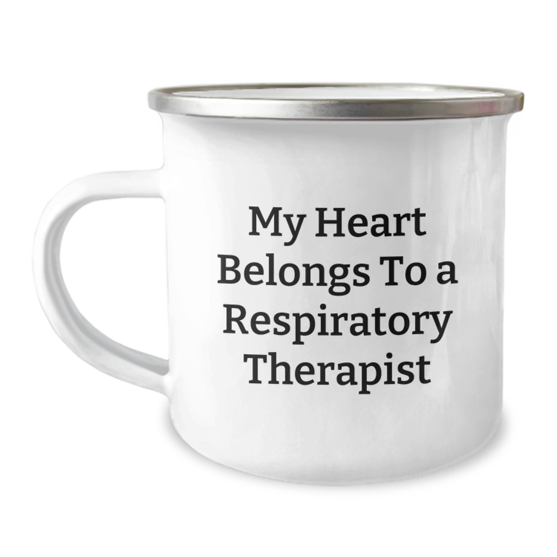 Funny Inspirational Quote Gifts for Respiratory Therapist, Camping Mug, Graduation Unique Gifts from Friends to Respiratory Therapist, 12 oz Stainless Steel with Enamel Finish - Image 1