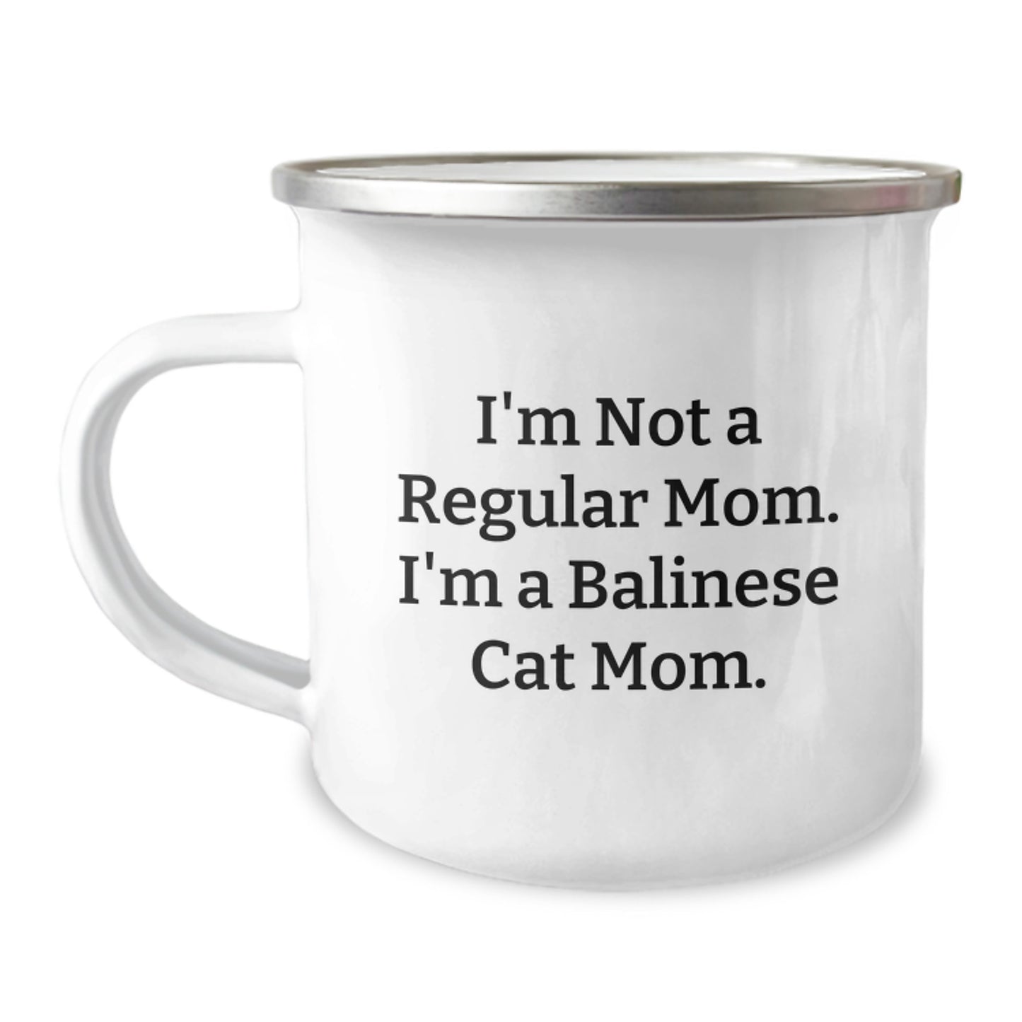 Balinese Cat Mom Funny Gifts from Friends for Graduation Unique Camping Mugs I'm Not A Regular Mom - Image 1