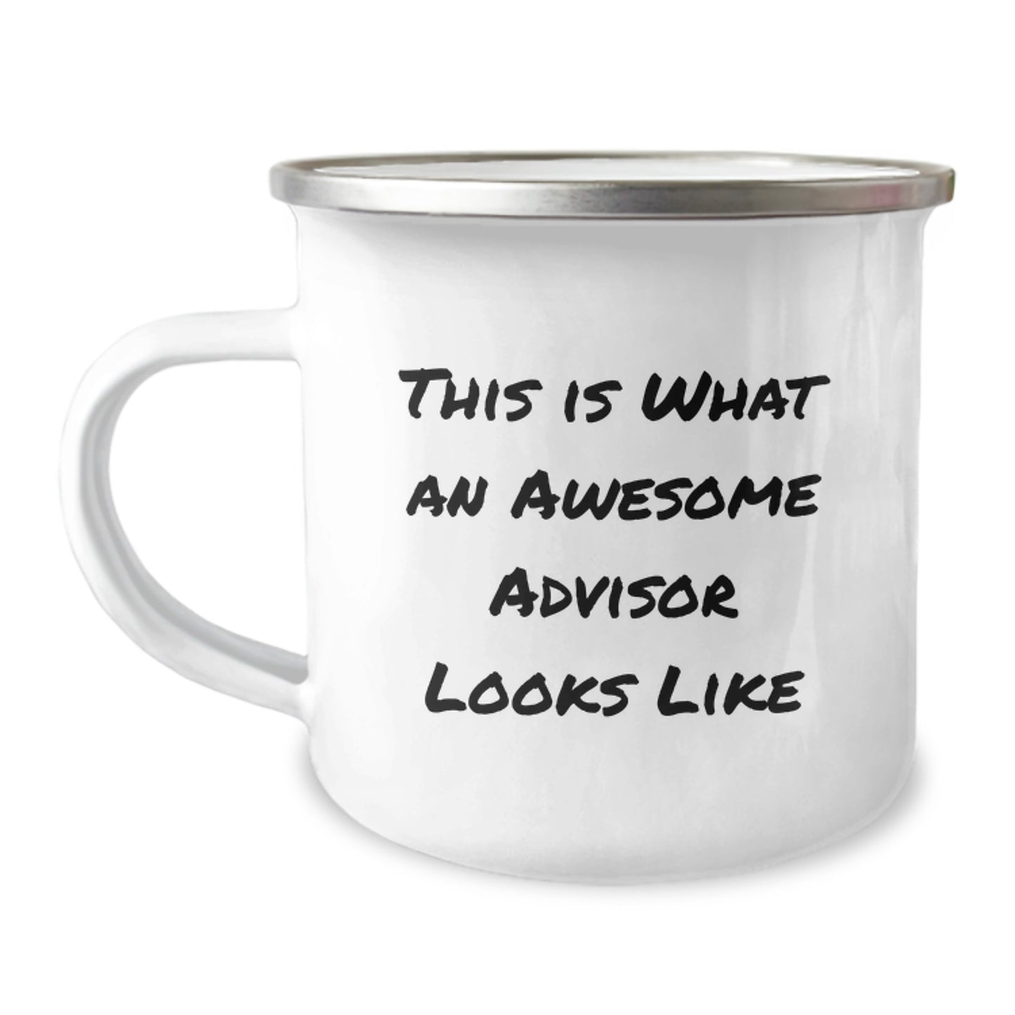 Funny Advisor Gifts from Friends - This Is What An Awesome Advisor Looks Like, 12 oz Camping Mug for Birthday Unique Gifts - Image 1