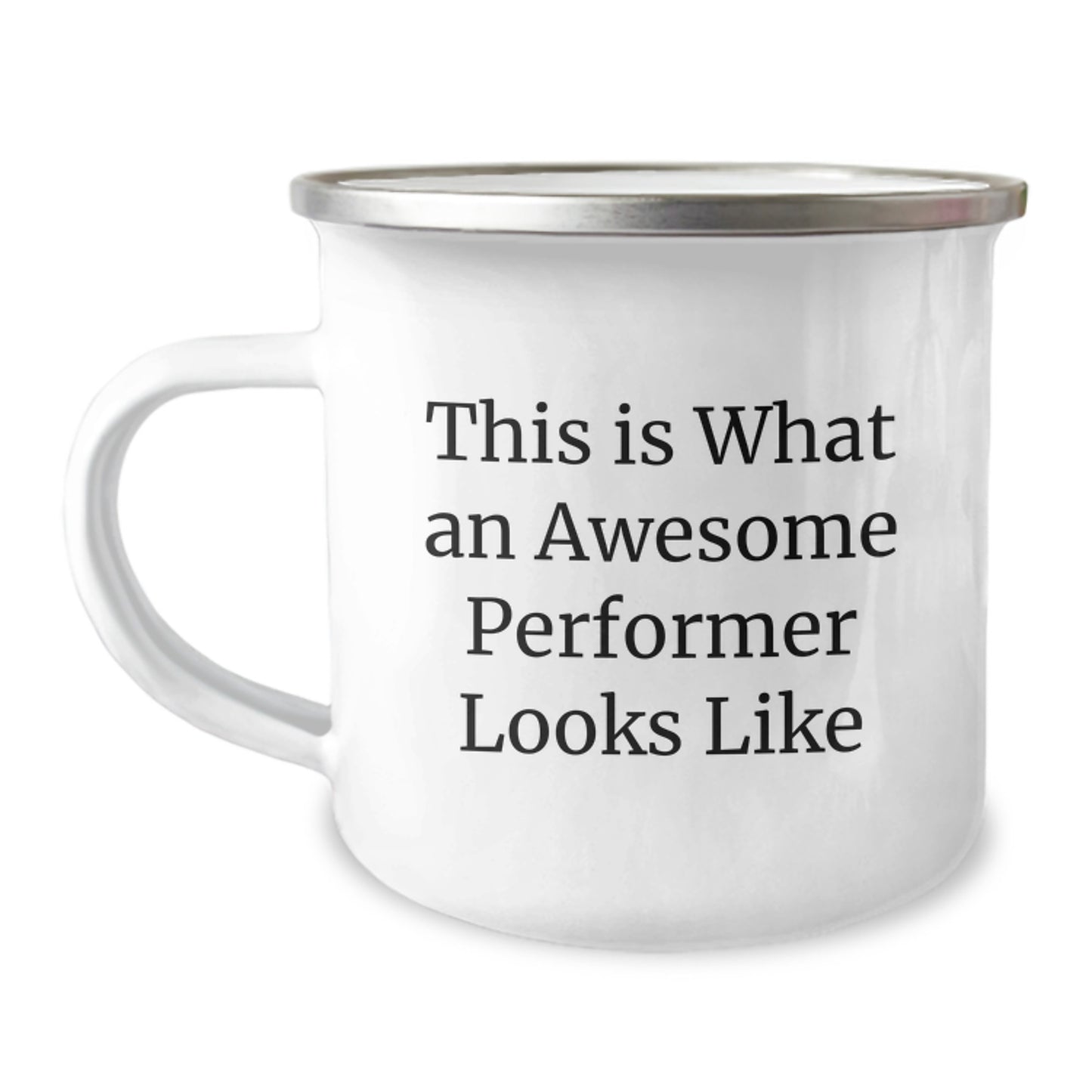 Funny Inspirational Performer Gifts from Friends for Graduation - This Is What An Awesome Performer Looks Like Camping Mug - Image 1