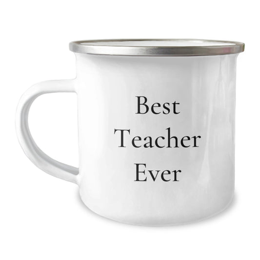Funny Teacher Gifts from Friends for Best Teacher Ever, Camping Mug for Graduation Unique Gifts - Image 1