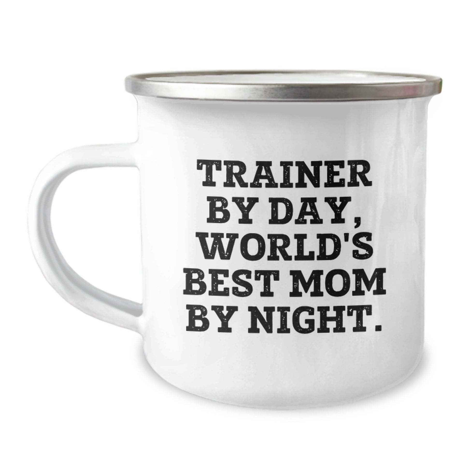 Trainer Gifts for Men from Friends, Funny Mom Trainer By Day, Camping Mug for Graduation - Image 1