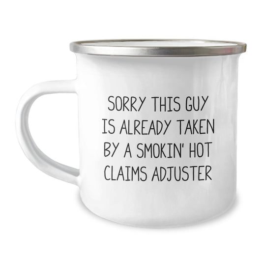 Claims Adjuster Gift, Funny Quote, Camping Mug, Graduation Unique Gifts from Friends to Coworkers, Gifts for Claims Adjuster, 12 oz Stainless Steel with Enamel Finish - Image 1