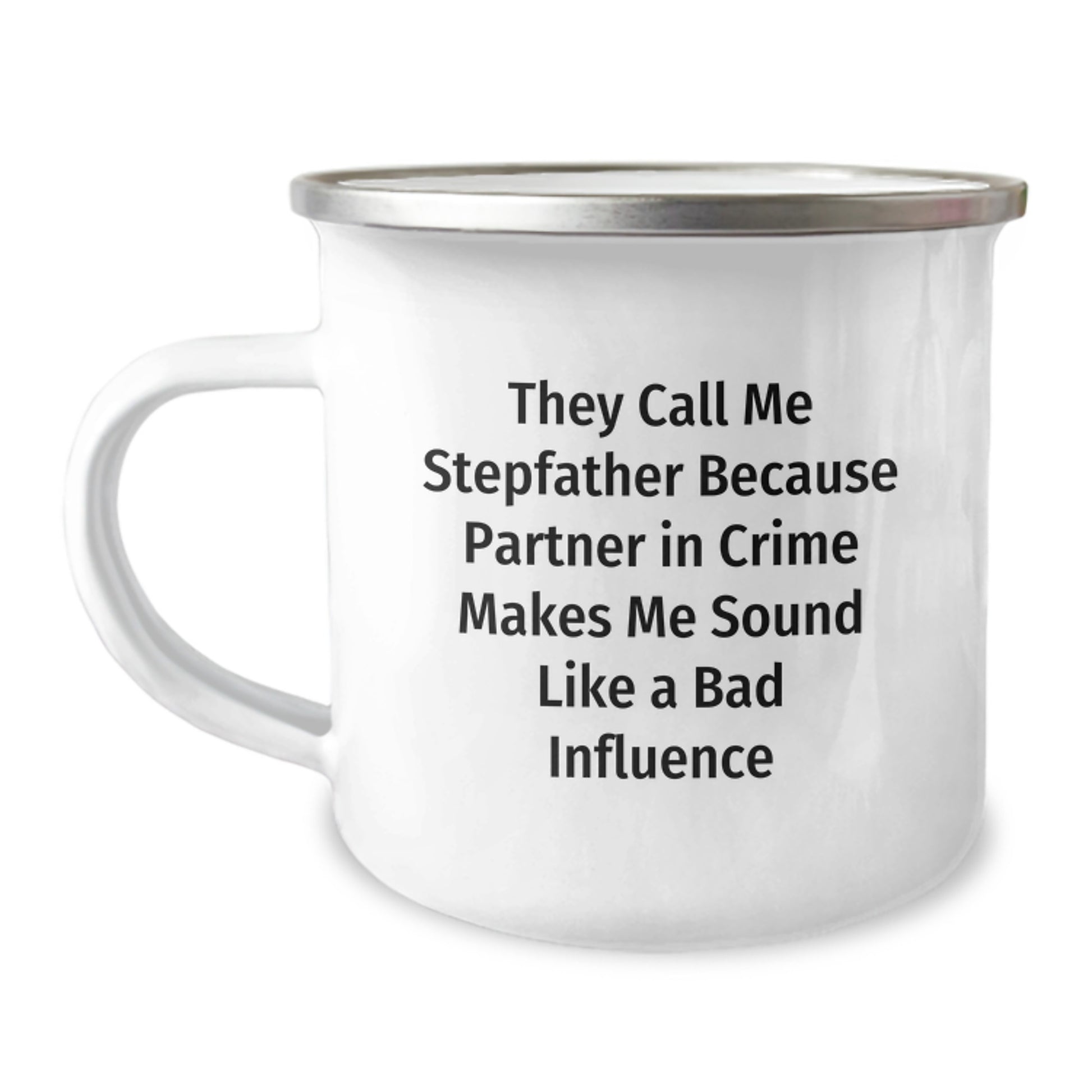 Funny Stepfather Gifts, Camping Mug with Quote, Gifts from Family for Birthday - Stepfather Humor, Unique Birthday Unique Gifts for Men - Image 1