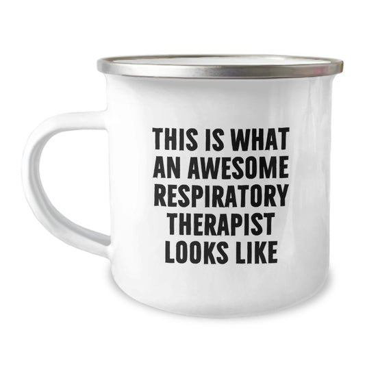 Funny Respiratory Therapist Gifts - This Is What An Awesome Respiratory Therapist Looks Like, Birthday Unique Gifts from Friends to Respiratory Therapist, Camping Mug for Men Women Coworkers Family - Image 1