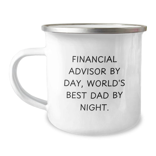 Financial Advisor Gifts for Men, Funny Camping Mug from Dad - Graduation Unique Gifts - Image 1