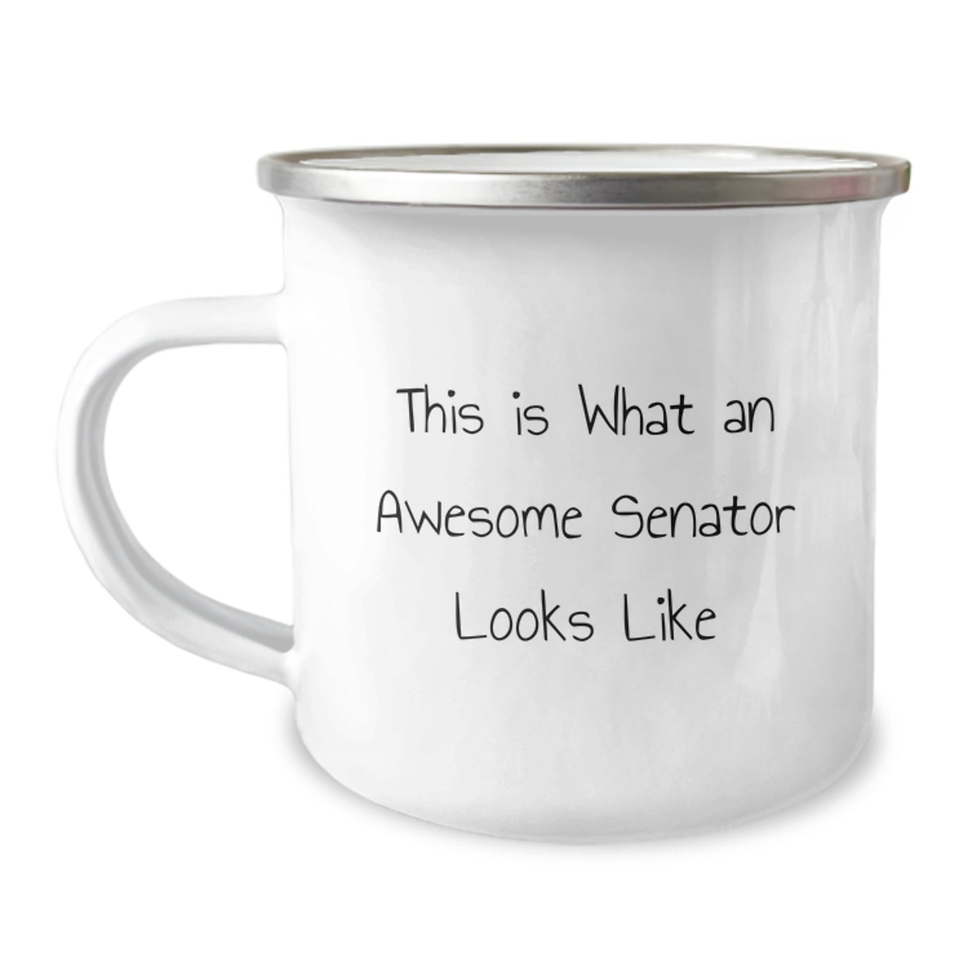 Funny Senator Gifts from Friends, Awesome Camping Mug for Senator's Birthday, This Is What An Awesome Senator Looks Like - Image 1