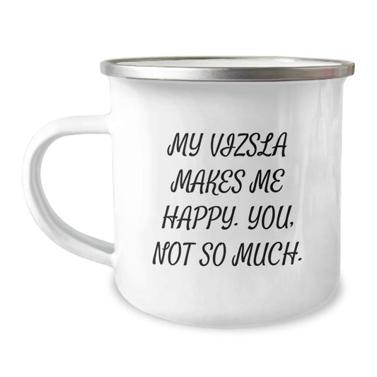 Vizsla Dog Lovers Funny Camping Mug Gifts from Friends Family for Birthday - Image 1