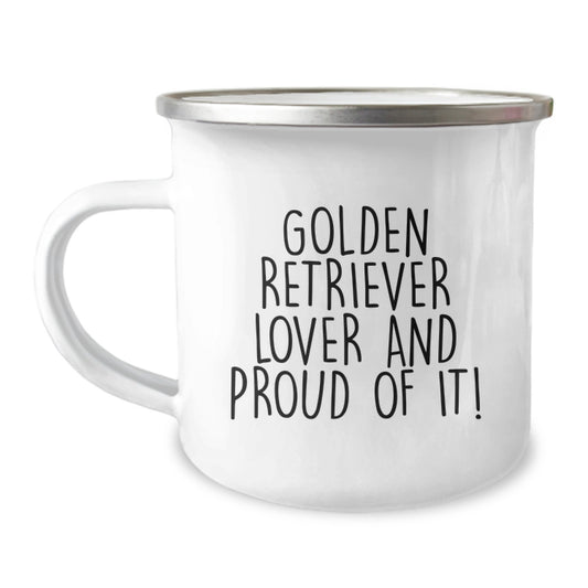 Golden Retriever Dog Lovers Gifts from Friends to Family - Funny Camping Mug for Birthday - Image 1