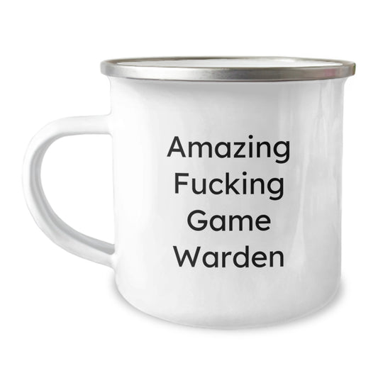 Funny Game Warden Graduation Gifts from Men to Friends - Camping Mug with Amazing Quote, Unique and Humorous Gift for Game Wardens, Hunters, and Outdoor Enthusiasts - Image 1