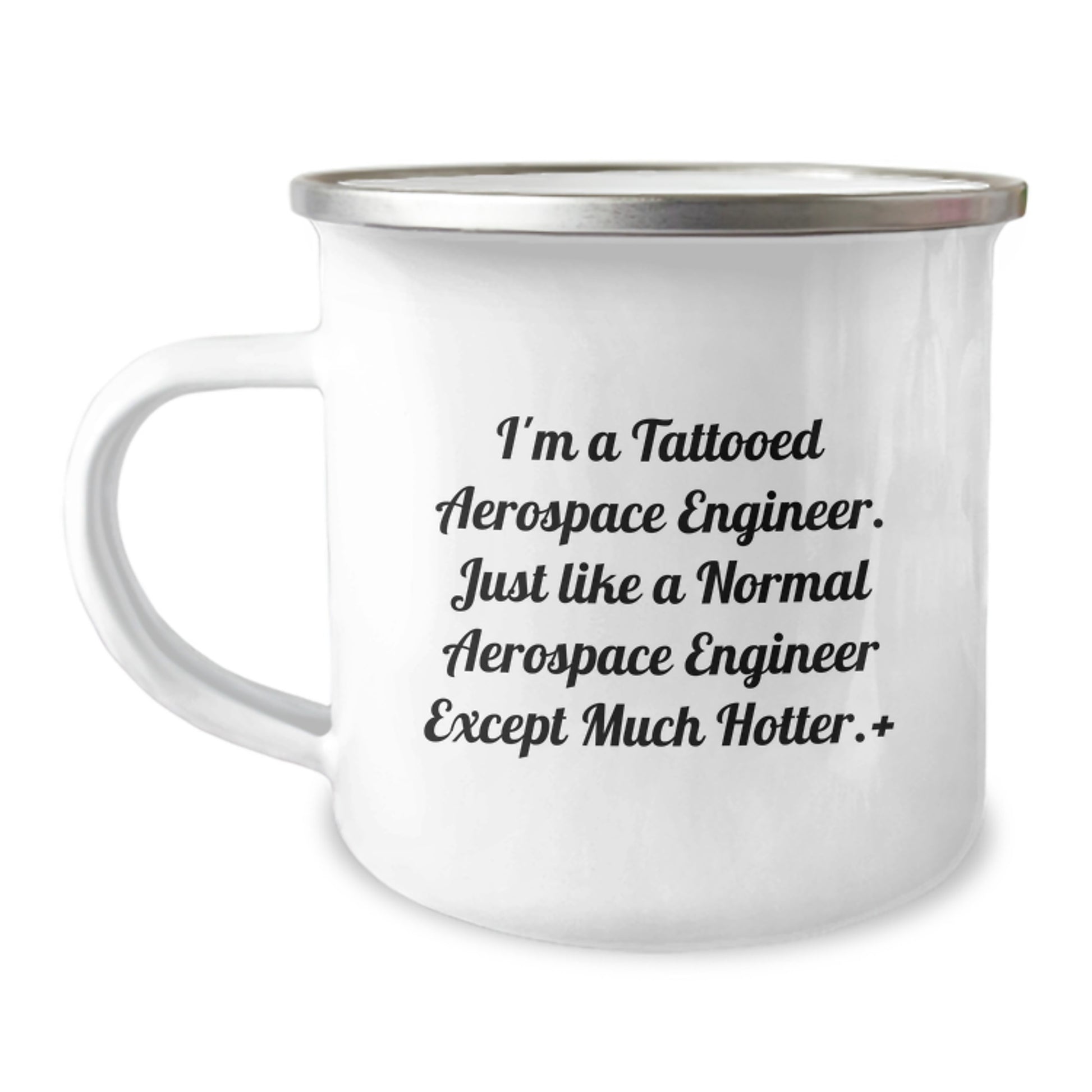 Funny Aerospace Engineer Gifts from Friends - Inspirational Camping Mug for Men, 12 oz Stainless Steel with Enamel Finish - Gifts for Aerospace Engineer Graduation - Image 1