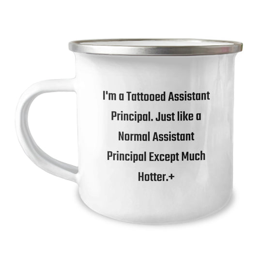 Funny Assistant Principal Camping Mug Gifts from Men for Assistant Principal Graduation Unique Gifts - Image 1