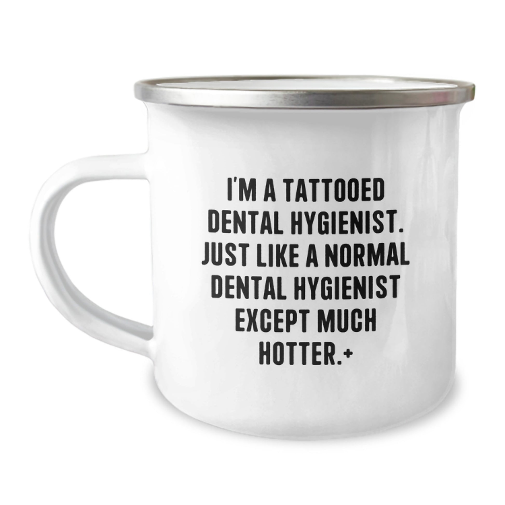 Tattooed Dental Hygienist Gifts for Men Friends Coworkers - Funny Camping Mug for Graduation Unique Gifts from Women to Dental Hygienist - Image 1