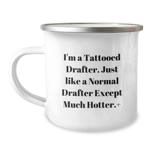 Drafter Gifts, Unique Camping Mugs for Graduation with Funny Quote, Gifts from Friends, Perfect for Women, Men, and Family - Image 1