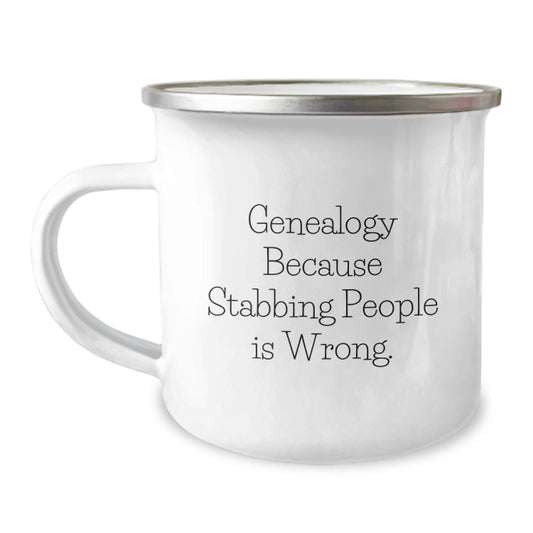 Genealogy Gifts from Family, Gifts for Genealogy Enthusiasts, Funny Camping Mug, Graduation Unique Gifts - Image 1