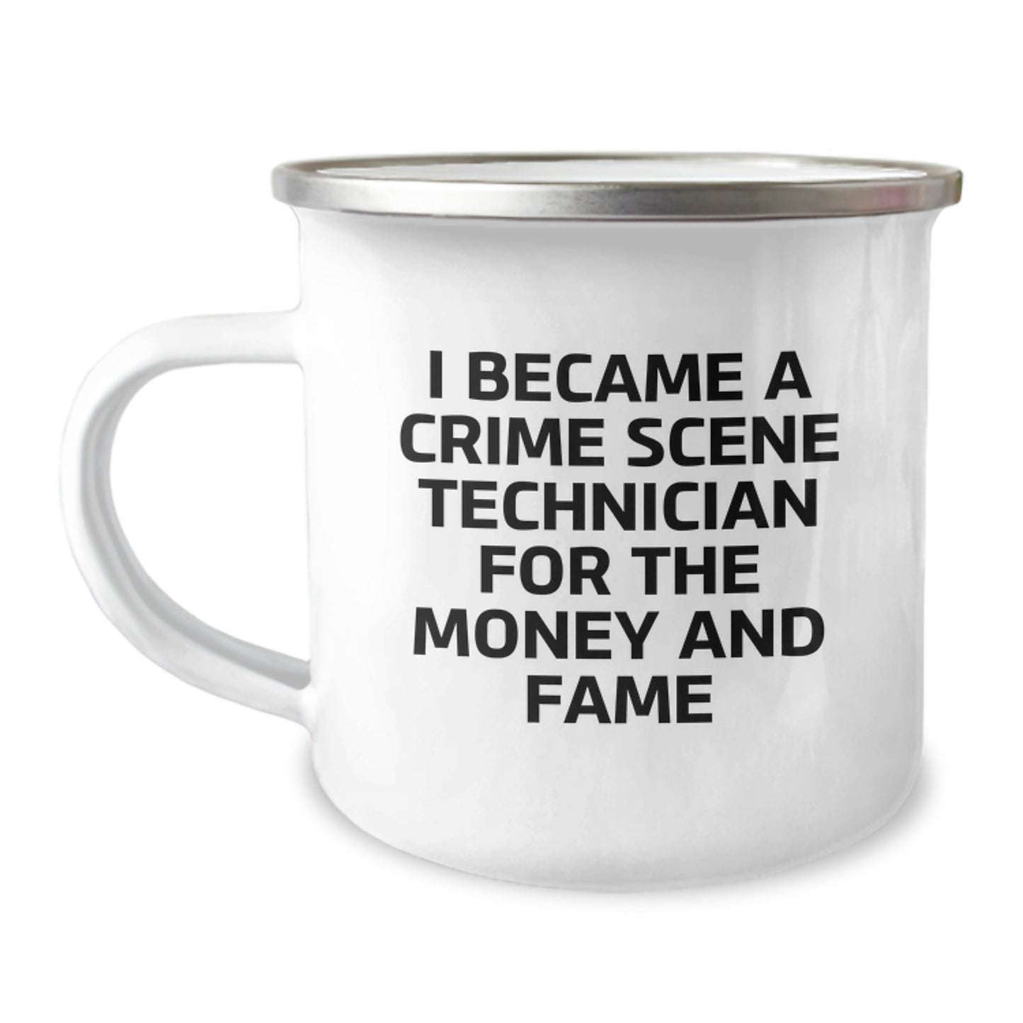 Funny Crime Scene Technician Camping Mug - Gifts from Friends for Crime Scene Technician Graduation - Image 1
