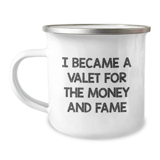 Valet Gifts for Friends from - Inspirational Camping Mug for Men, Women, Coworkers, Family, and More - Funny Quote for Graduation - Image 1