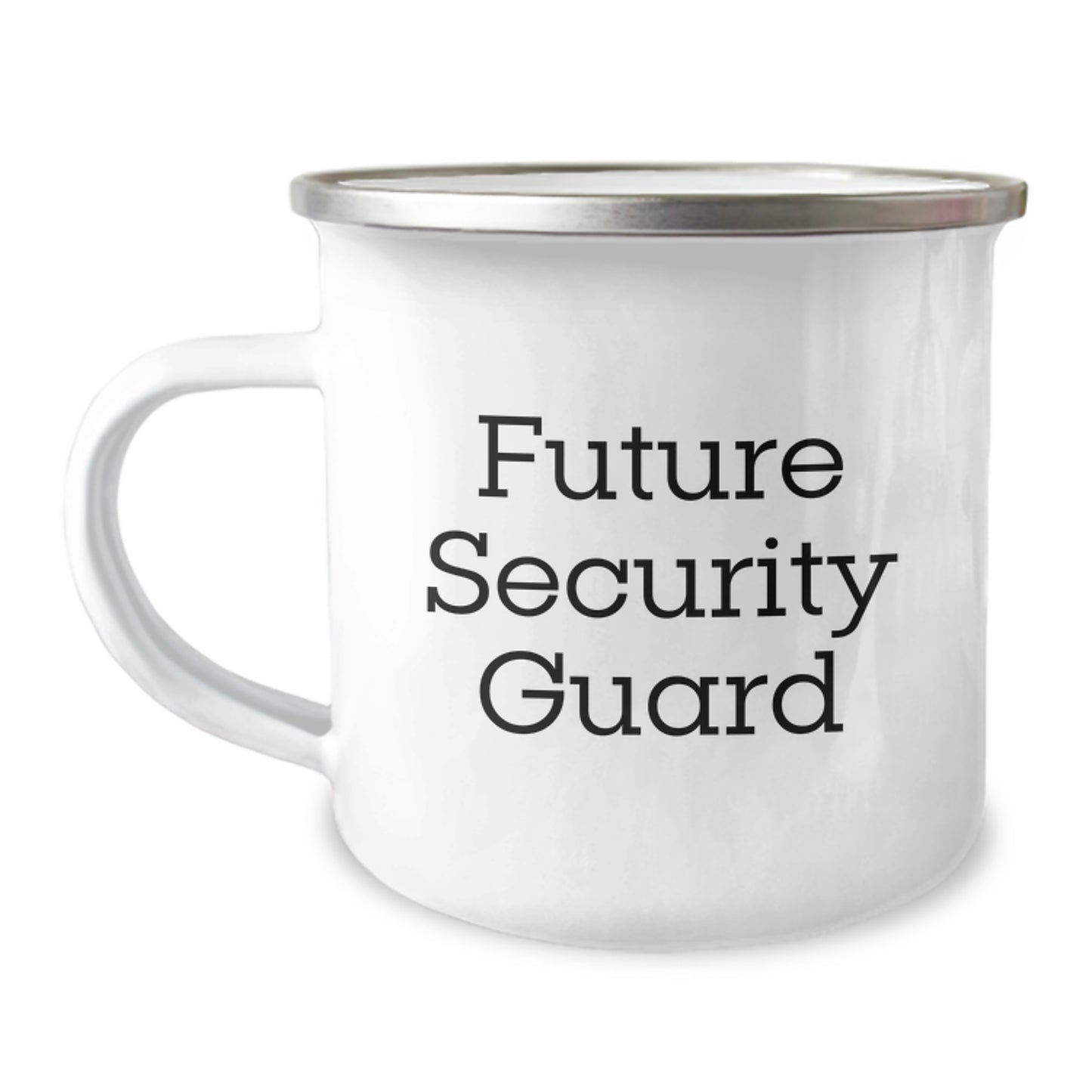 Funny Future Security Guard Gifts for Birthday, 'You're the Future, I'm the Protection' Camping Mug, 12 oz Stainless Steel with Enamel Finish, Gift from Friends to Family - Image 1