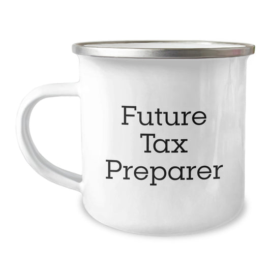 Funny Tax Preparer Gifts from Friends, Gifts for Tax Preparer, Inspirational Camping Mug,  - Image 1