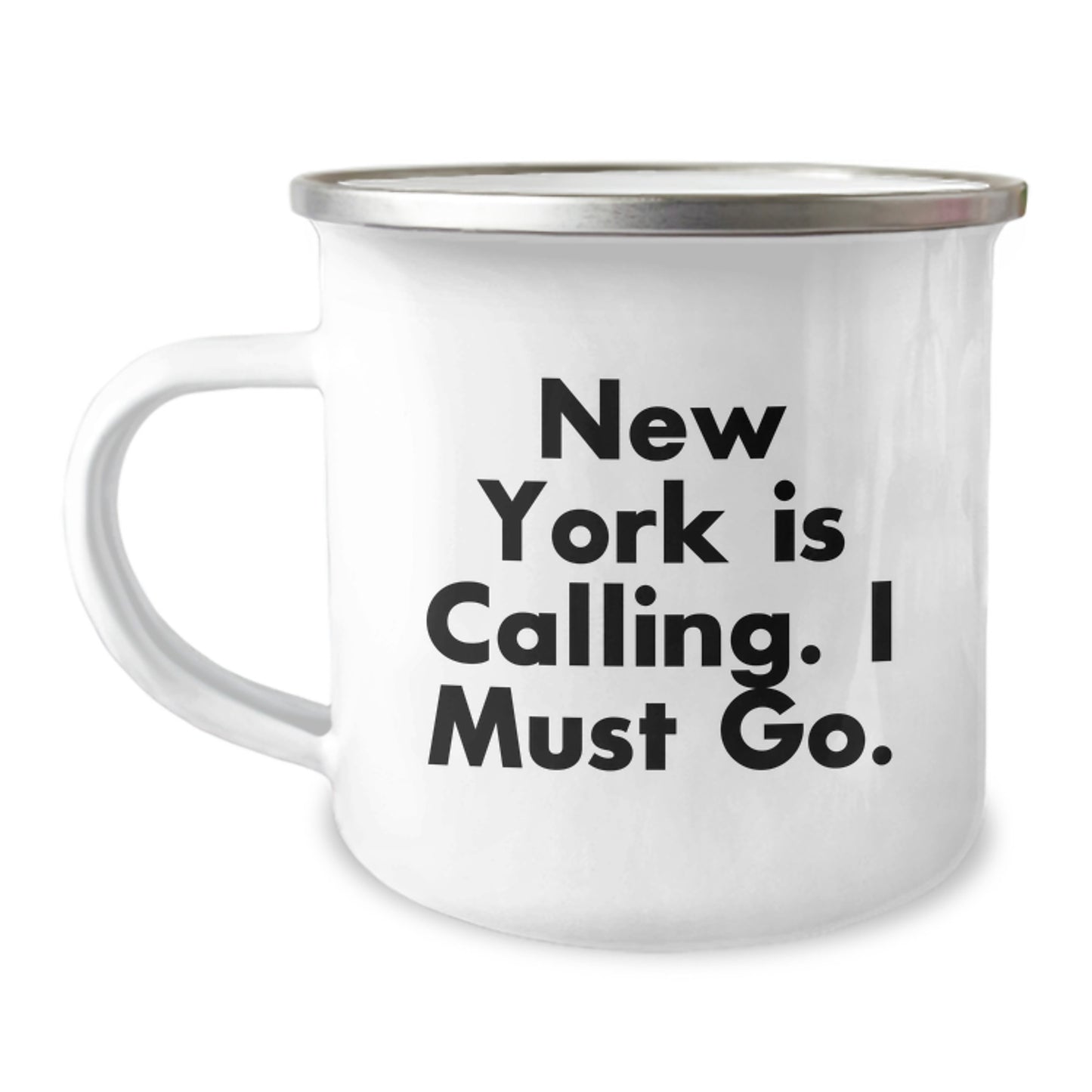 New York Calling Gifts for Men, Funny Camping Mug - Birthday Unique Gifts from Friends to Family - Image 1