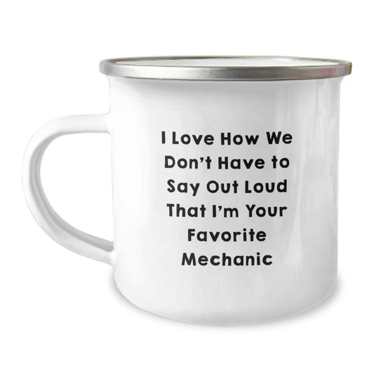Mechanic Gifts from Friends, Funny Camping Mug for Favorite Mechanic, Gifts for Him on Graduation Day - Image 1