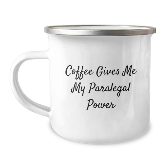 Funny Paralegal Power Mugs Gifts from Friends to Coworkers, Coffee Lovers' Ultimate Birthday Unique Gifts for Paralegals, 'Coffee Gives Me My Paralegal Power' - Image 1