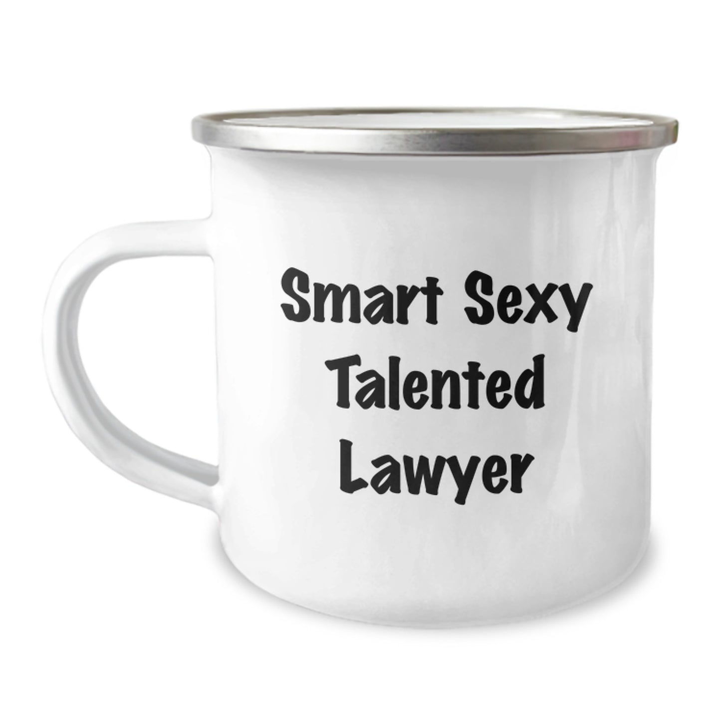 Funny Lawyer Gifts - Smart Sexy Talented Lawyer Quote on Camping Mug, Birthday Unique Gifts from Friends to Men, Women, Family - Image 1