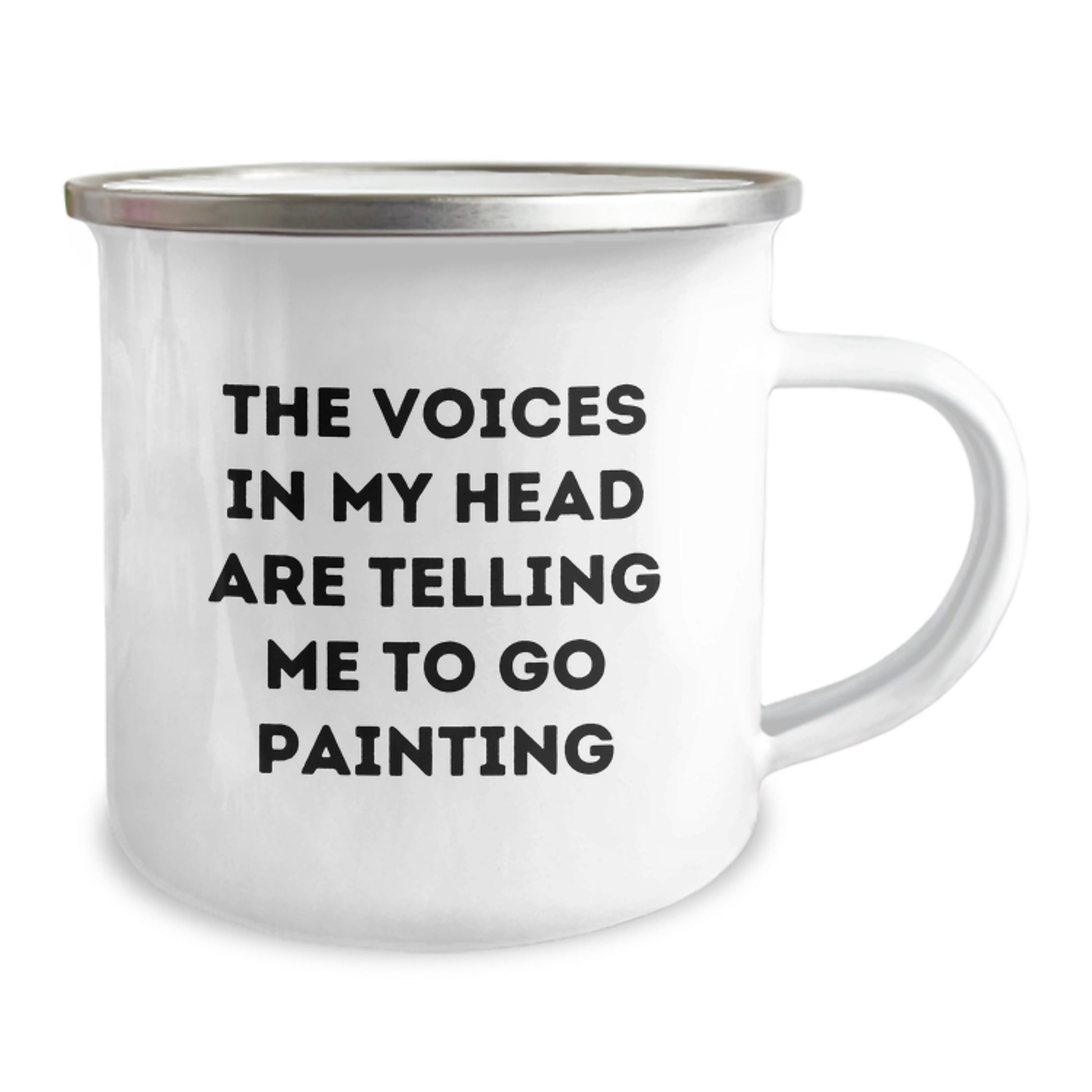 Funny Painting Gifts for Him or Her, Graduation Unique Gifts from Friends to Family, The Voices In My Head Are Telling Me To Go Painting, Camping Mug for Painting Enthusiasts - Image 2