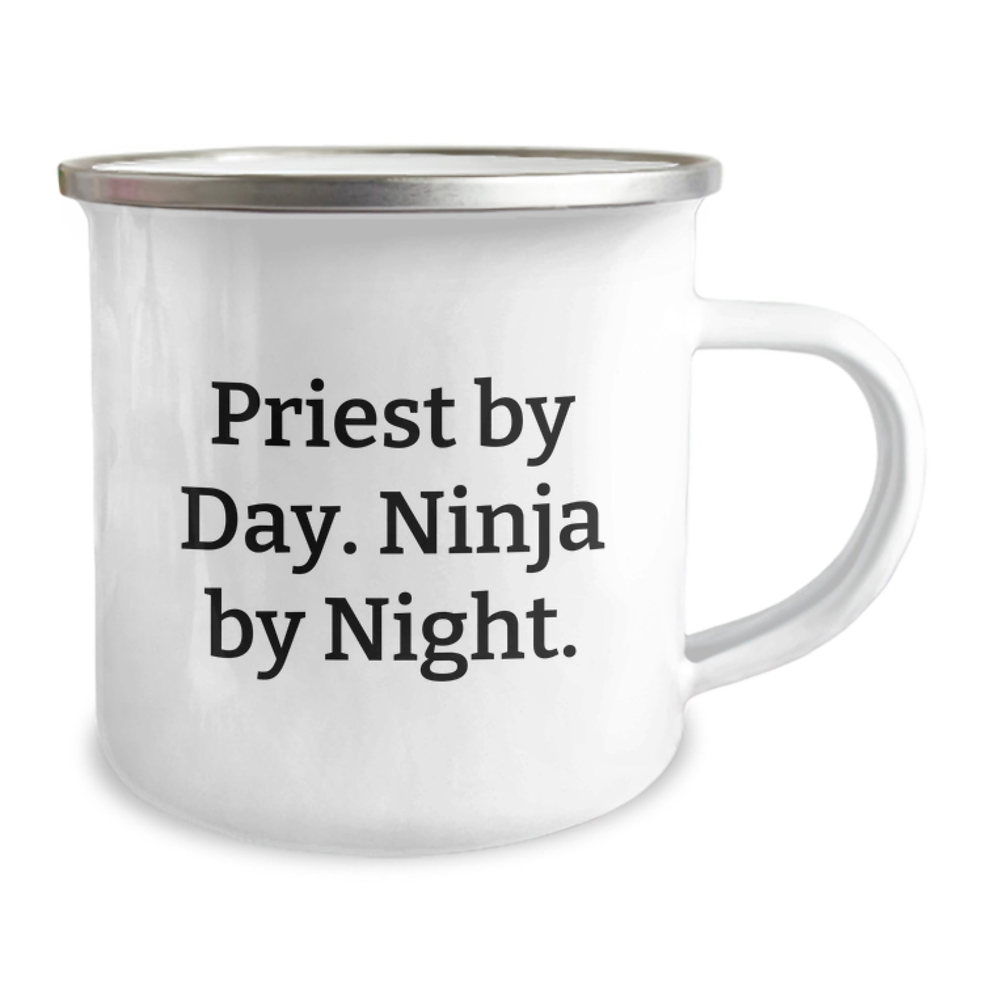 Priest Gifts by Day, Camping Mug by Night - Funny Quote Graduation Unique Gifts from Men to Priest - Image 2