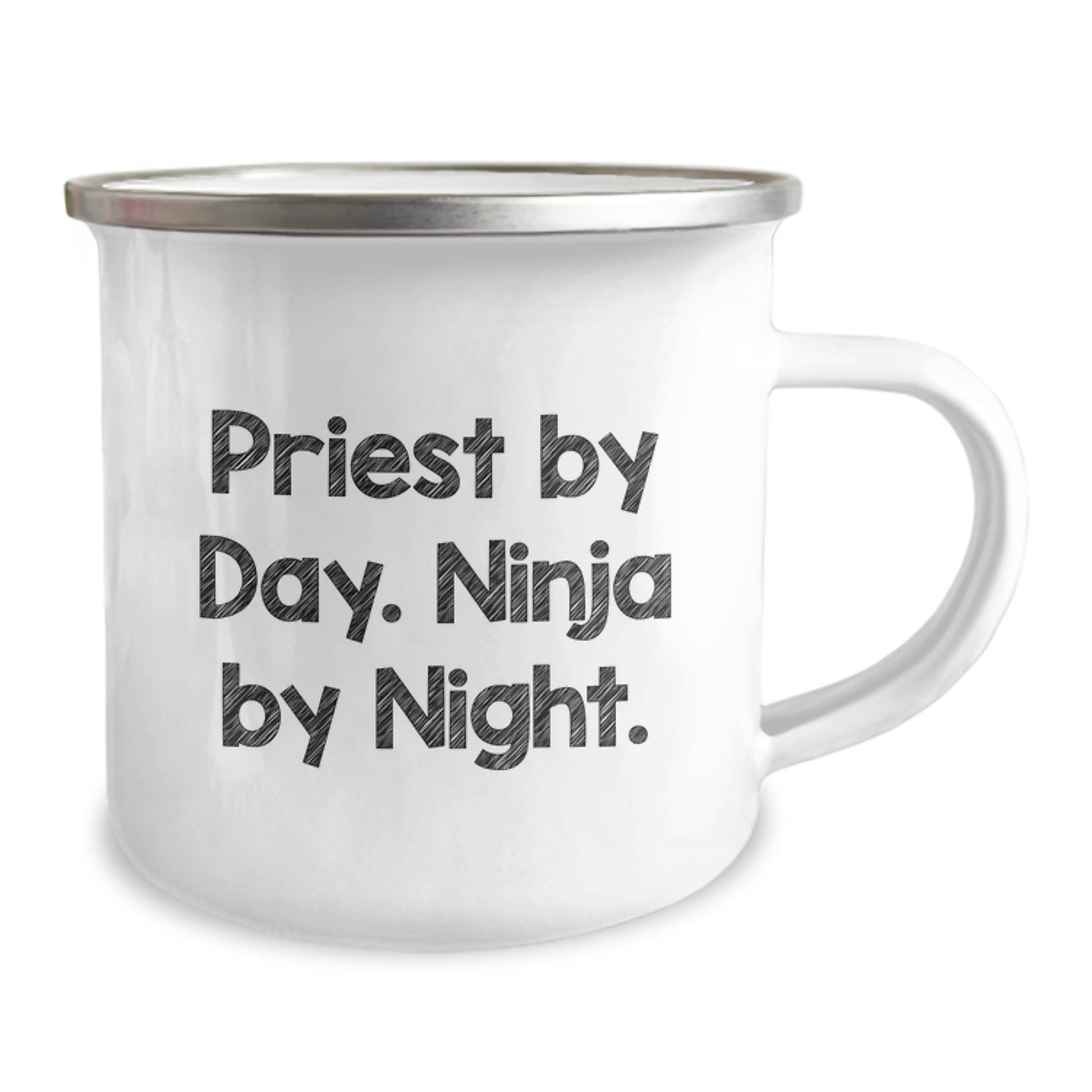 Priest Gifts by Day, Ninja Camping Mug by Night for Men, Funny Graduation Unique Gifts from Friends - Image 2