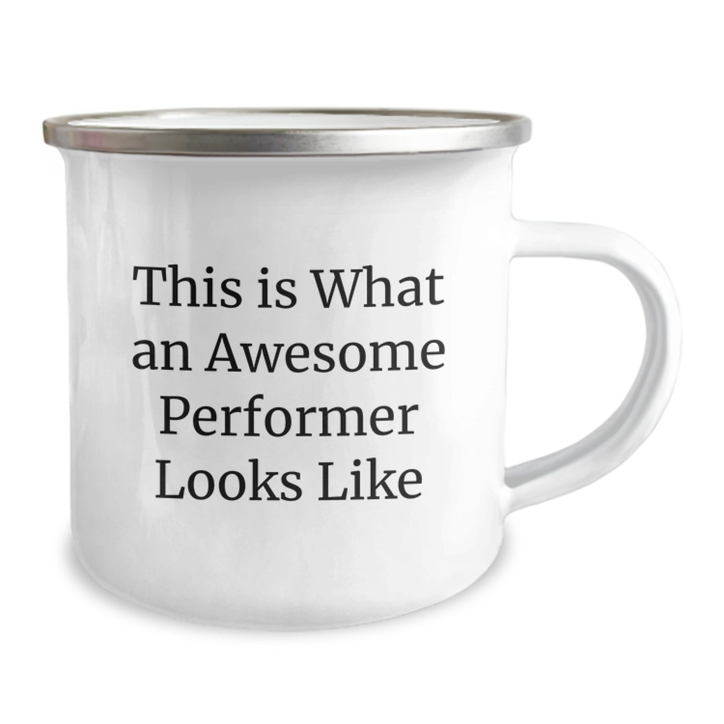Funny Inspirational Performer Gifts from Friends for Graduation - This Is What An Awesome Performer Looks Like Camping Mug - Image 2