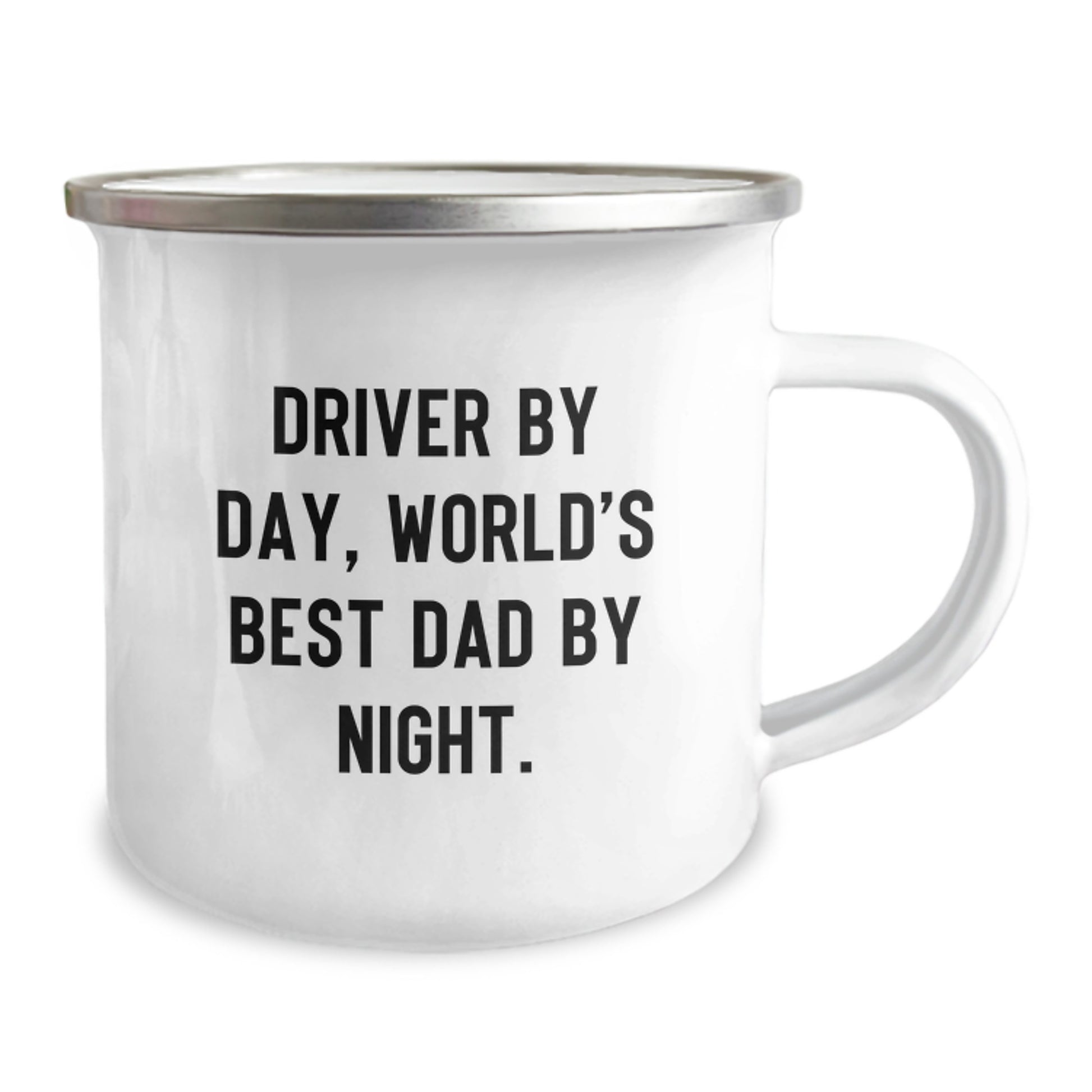 Funny Driver Gifts, Driver By Day, World's Best Dad By Night. Camping Mug for Graduation - Gifts from Men to Friends - Image 2