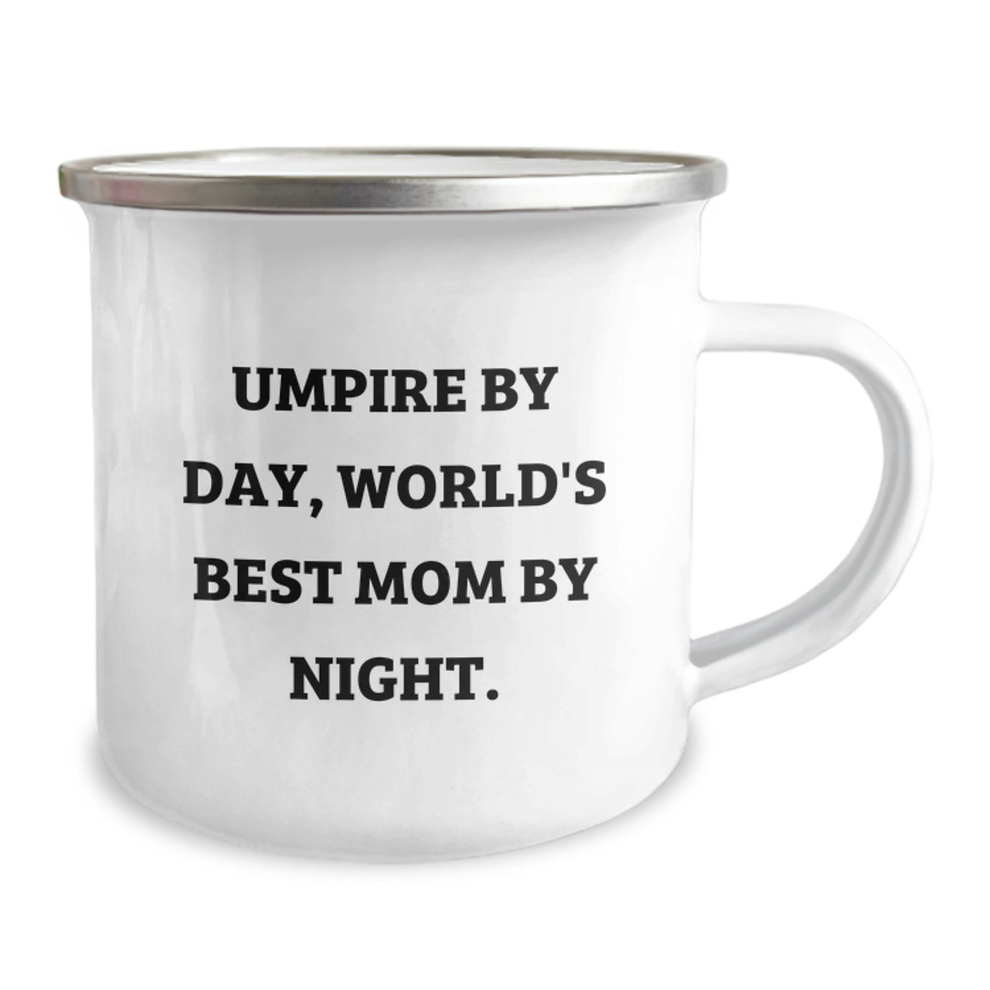 Umpire Gifts from Mom, Umpire By Day, World's Best Mom By Night. Funny Graduation Unique Gifts for Umpire, Camping Mug for Men, Women, Friends, Coworkers, Family - Image 2