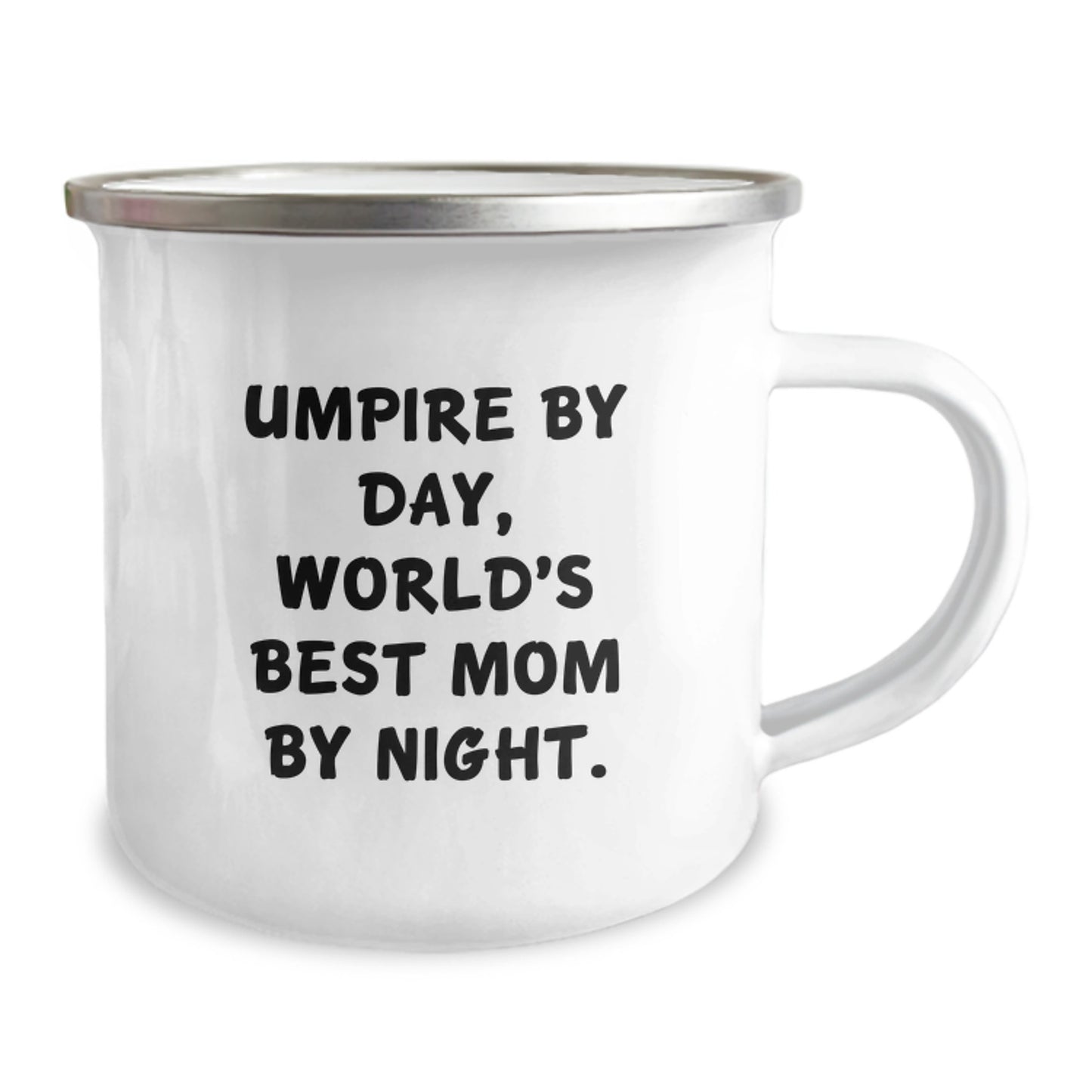 Umpire Gifts from Mom - Funny Camping Mug for Umpire Graduation Unique Gifts, Umpire By Day, World's Best Mom By Night, Gift for Umpire Lovers - Image 2