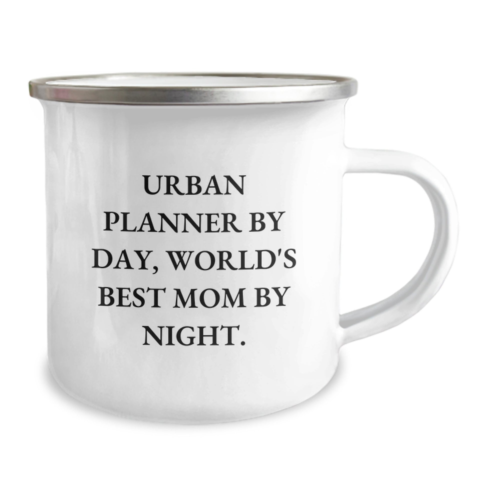 Urban Planner Gifts, Funny Quote Camping Mug for Graduation, Gifts from Mom, Unique Urban Planner By Day, World's Best Mom By Night. - Image 2
