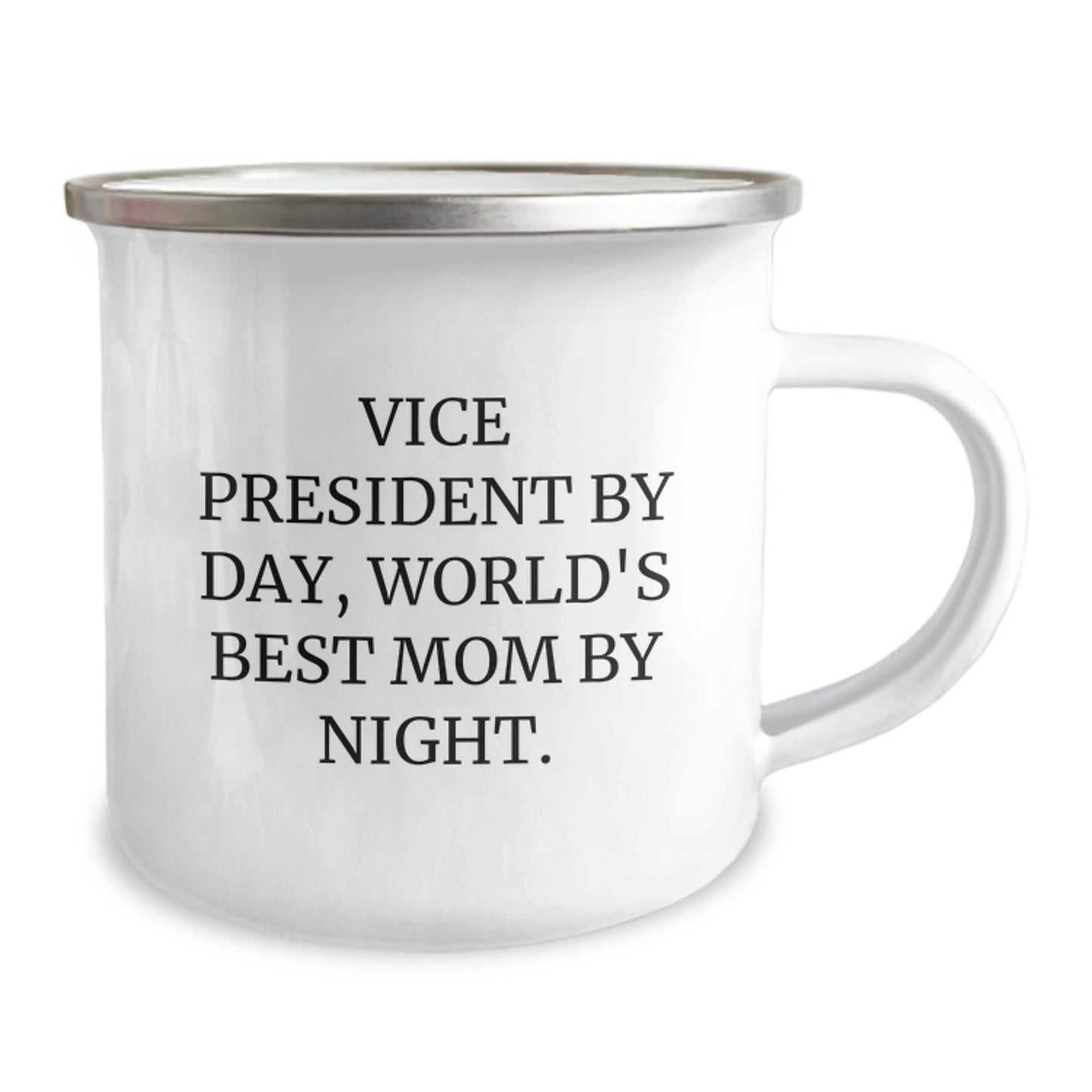 Vice President Gifts, Funny Camping Mug for World's Best Mom By Night, Graduation Unique Gifts from Friends, Family, Coworkers, 'By Day, World's Best Mom By Night' Quote - Image 2