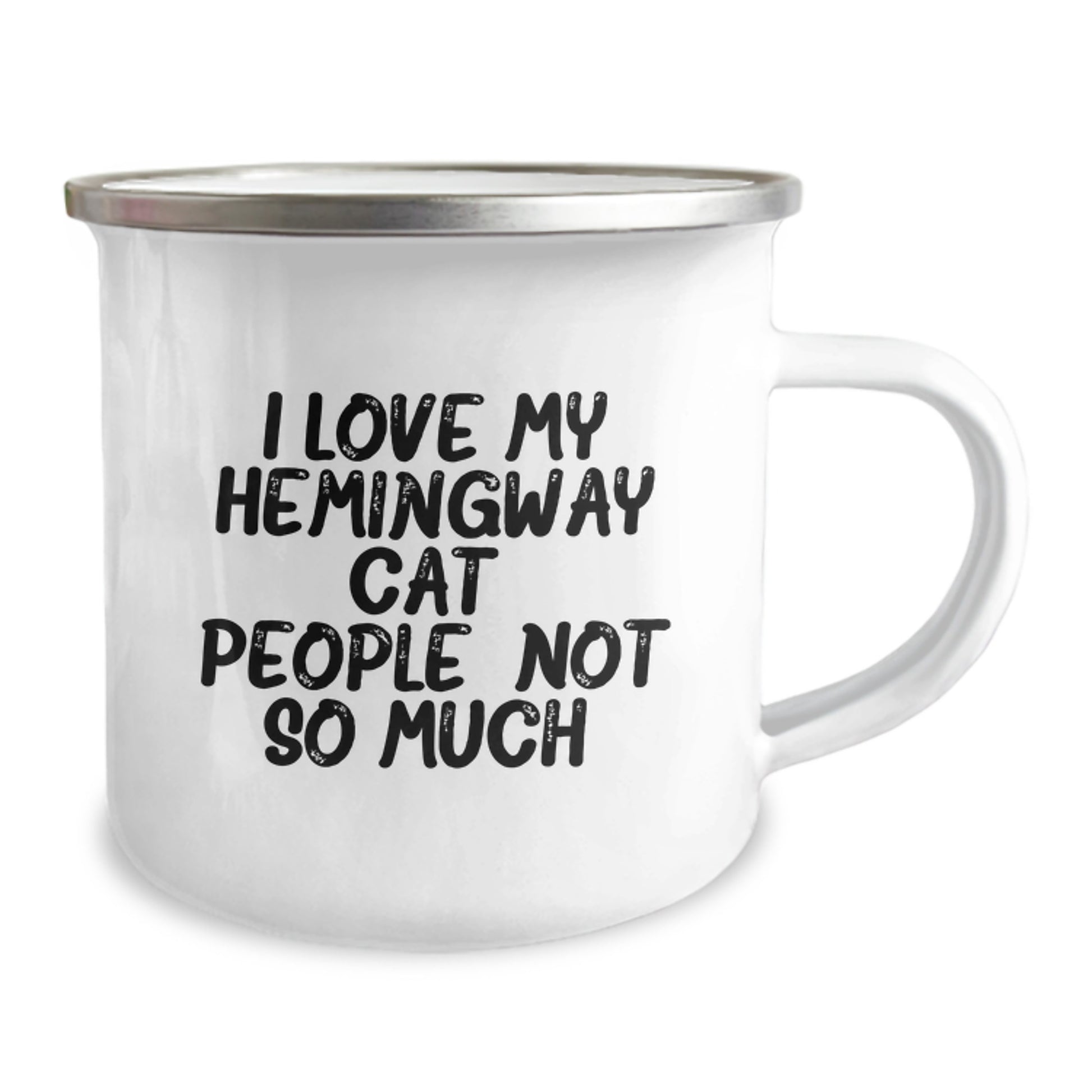 Funny Hemingway Cat Gifts from Friends for Family Graduation Unique Camping Mug - Image 2