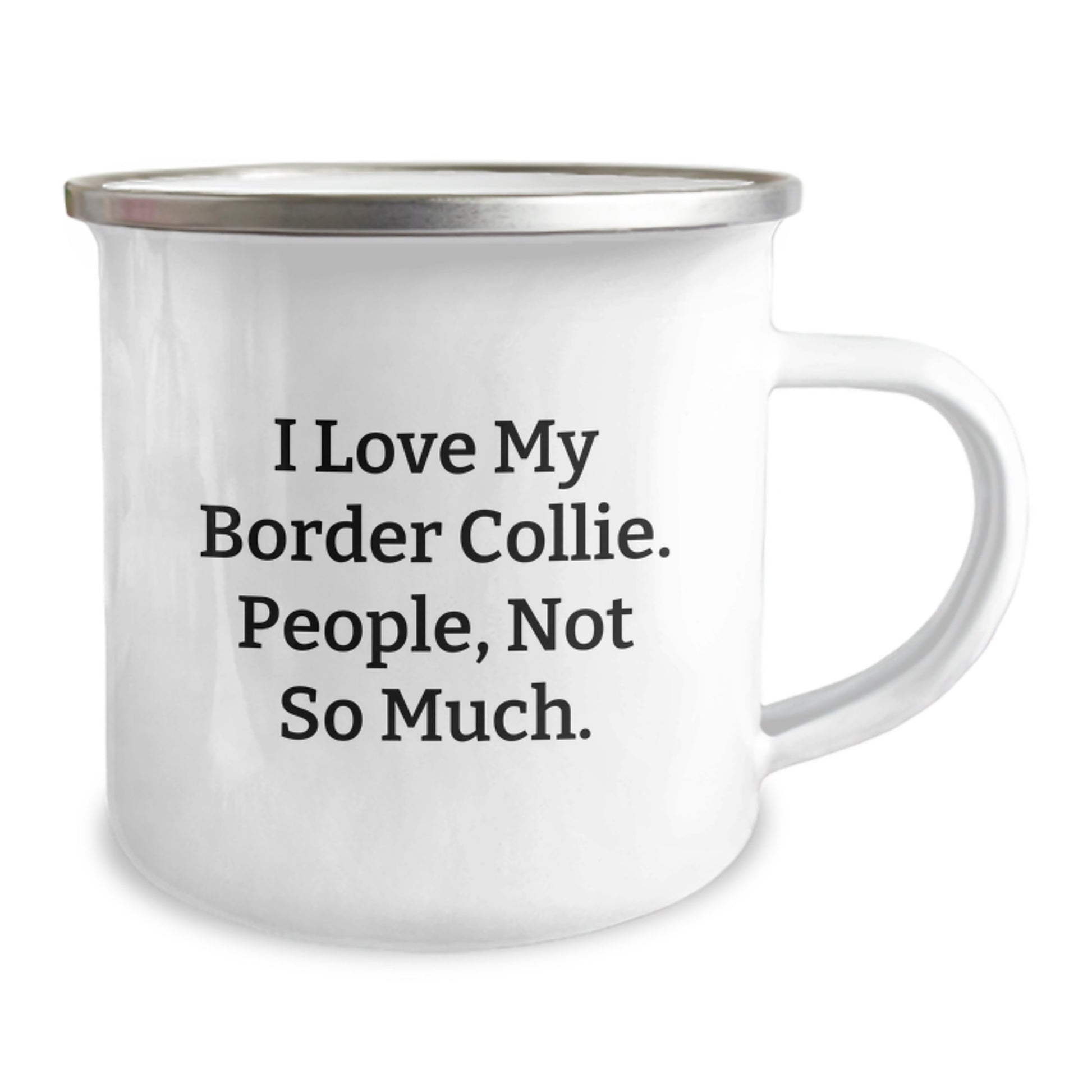 Funny Border Collie Dog Gifts for Men, Unique Camping Mug for Graduation, 'I Love My Border Collie. People, Not So Much.' - Gifts from Friends, Family, Coworkers for Border Collie Dog Lover - Image 2