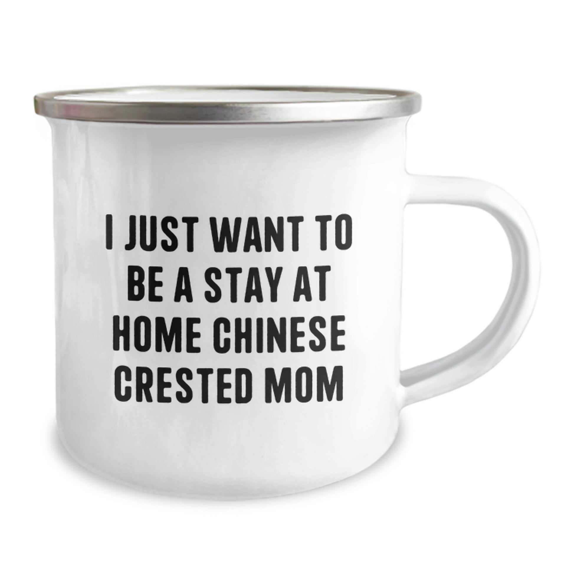 Chinese Crested Dog Lover's Funny Camping Mug, Gifts from Mom, Inspirational Quote for Birthday, Gifts for Chinese Crested Dog Enthusiasts, Stainless Steel with Enamel Finish, 12 oz - Image 2