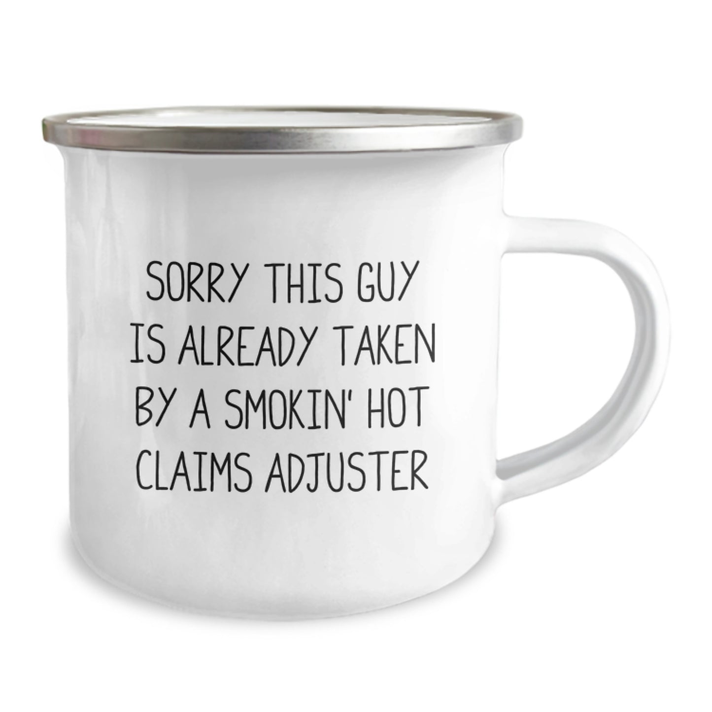 Claims Adjuster Gift, Funny Quote, Camping Mug, Graduation Unique Gifts from Friends to Coworkers, Gifts for Claims Adjuster, 12 oz Stainless Steel with Enamel Finish - Image 2