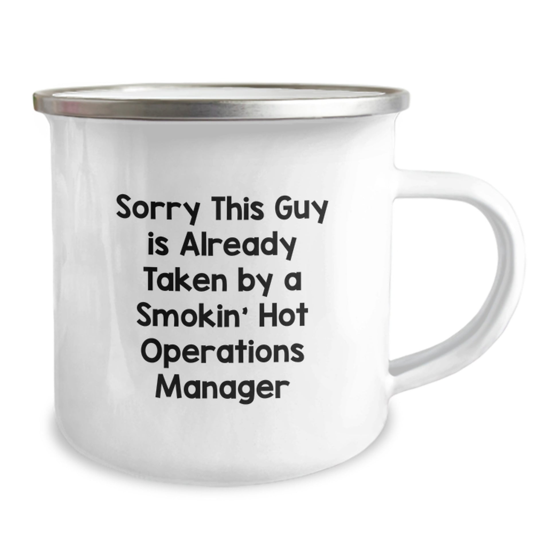 Funny Operations Manager Gifts from Coworkers - Sorry This Guy Is Already Taken By A Smokin' Hot Operations Manager Birthday Unique Gifts for Operations Manager - Image 2