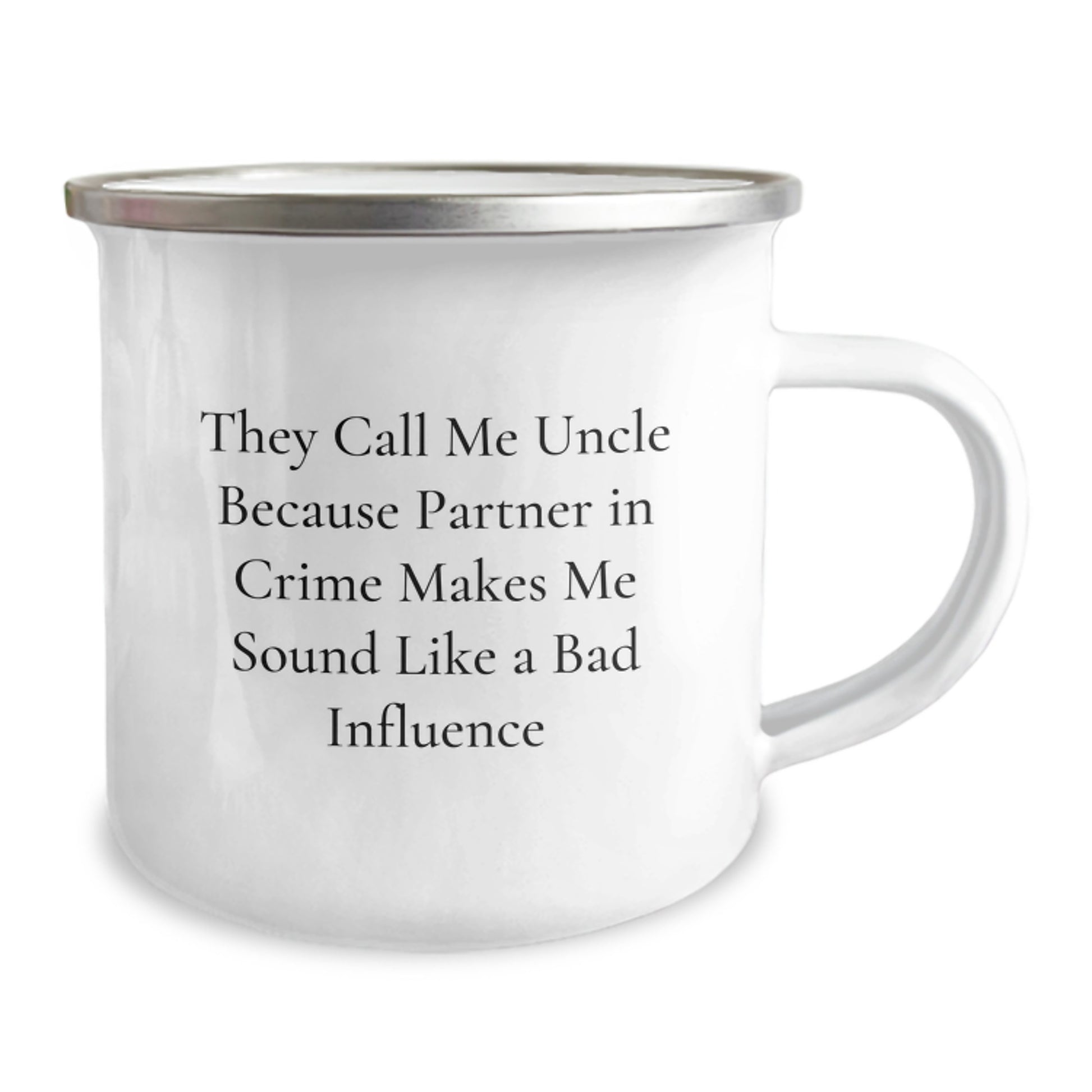 Funny Uncle Gifts, 'They Call Me Uncle Because Partner In Crime Makes Me Sound Like A Bad Influence' Graduation Unique Gifts for Men from Family - Image 2