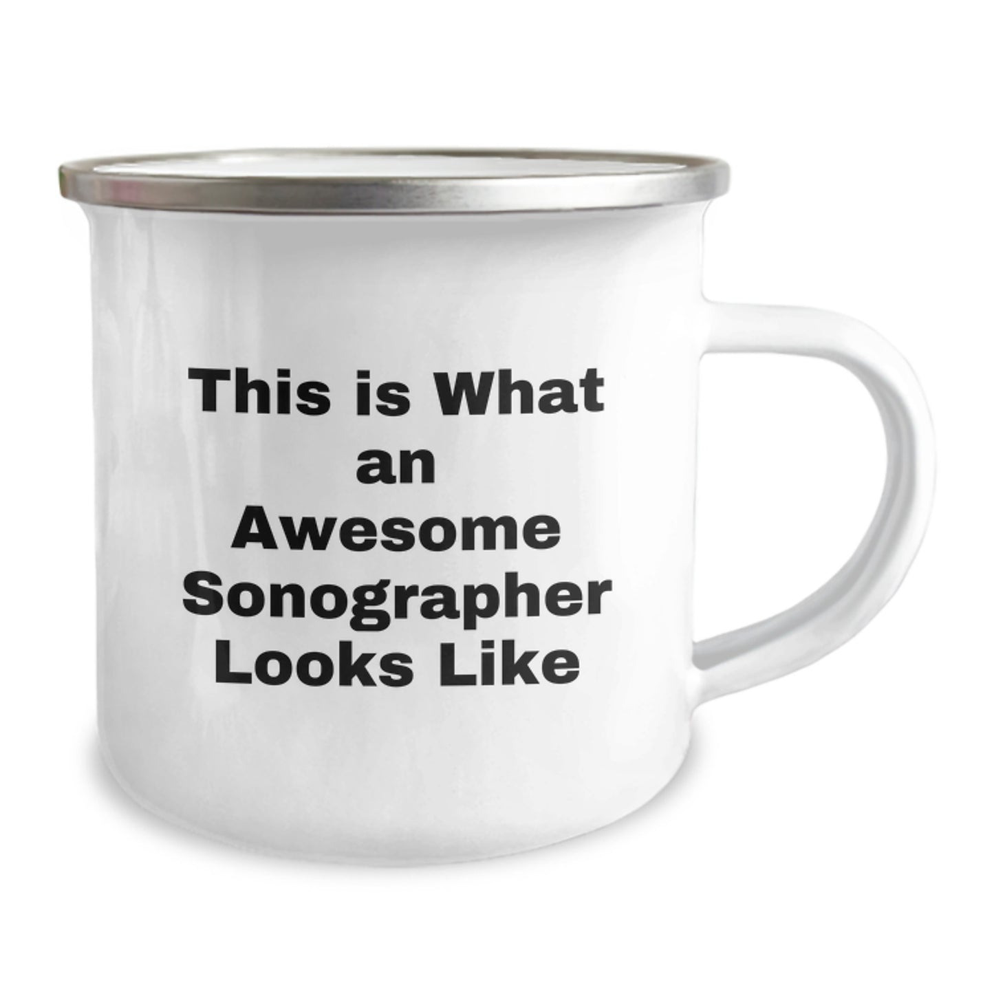 Funny Sonographer Gifts from Friends to Awesome Sonographers on Birthday, This Is What An Awesome Sonographer Looks Like Camping Mug, Perfect for Sonographer's Birthday Celebration - Image 2
